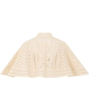 Zimmermann Cape With Zipper - Natural