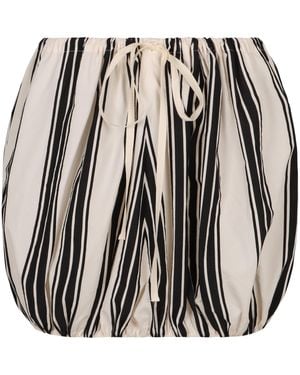 Philosophy Di Lorenzo Serafini Cotton Mini-Skirt - White