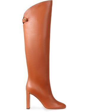 Maison Skorpios Adriana Leather Boots - Brown
