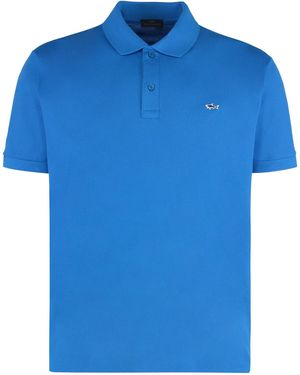 Paul & Shark Solid Shirt Collar Polo - Blue