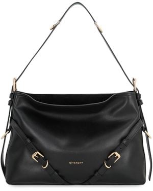 Givenchy Borsa a spalla Voyou media in pelle - Nero