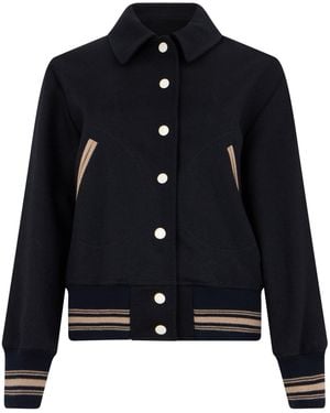 Golden Goose Virgin Wool Bomber Jacket For - Black