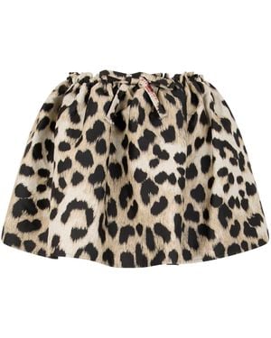 Givenchy Gonna corta leopardata - Nero