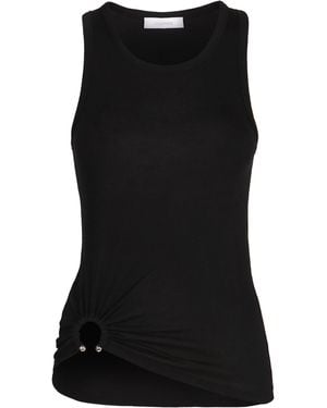 Rabanne Cotton Tank Top - Black