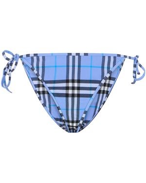 Burberry Plaid Bikini - Blue
