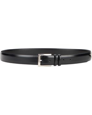 Orciani Brushed Leather Belt - Black