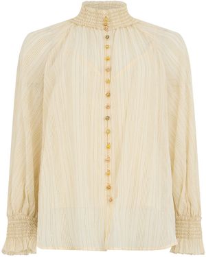 Zimmermann Blouse Made Of Cotton And Silk - Natural