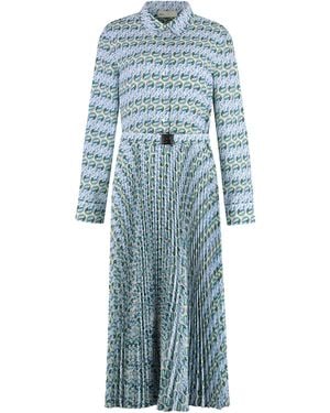 Tory Burch Graphic Print Shirt Dress - Blue