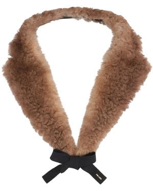Prada Collo in montone - Neutro