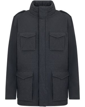 Herno Jacket With Practical Pockets - Black