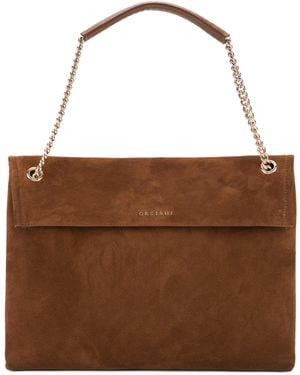 Orciani Venus Peach Midi Bag - Brown