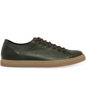 Slowear Sneakers Made Of Hammered Calfskin - Green