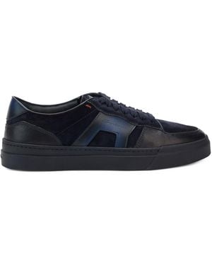 Santoni Low-Top Casual Sneaker - Black