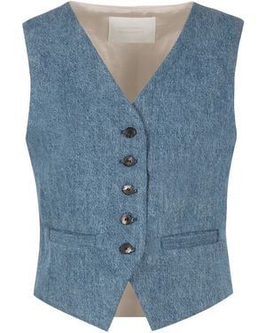 Citizens of Humanity Denim Button Vest - Blue