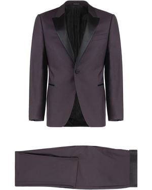 Emporio Armani Wool Two-Pieces Suit - Gray