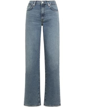 7 For All Mankind High-Waisted Jeans - Blue