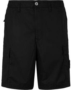 Stone Island Cotton Bermuda Shorts - Black