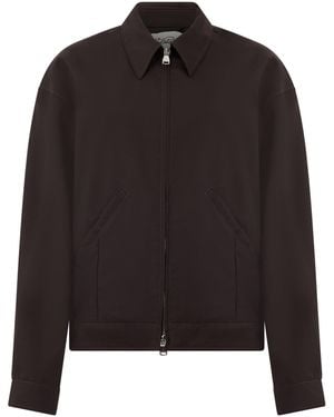 Valstar Giubbotto bomber Stan in tessuto fresco lana - Nero