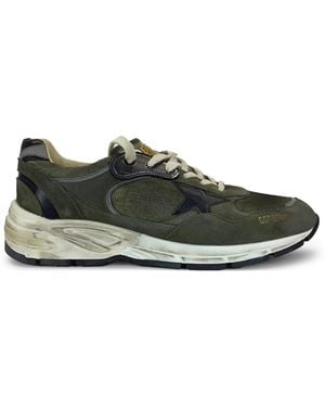 Golden Goose Trainers With Leather Inserts - Green