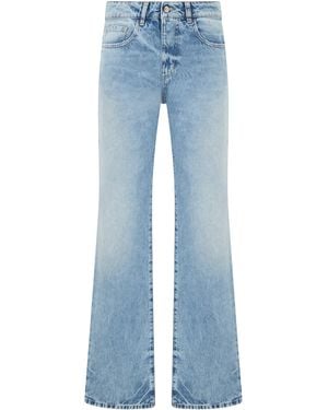 ICON DENIM Elephant Leg Jeans - Blue