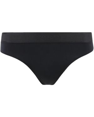 Tom Ford Slip With Logoed Elastic Band - Black