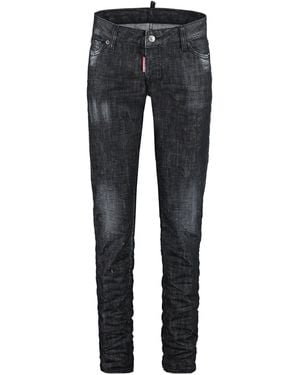 DSquared² Skinny Mid Rise Jeans - Blue
