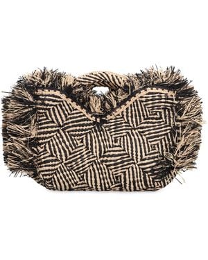 MADE FOR A WOMAN Zebra Handbag - Grey