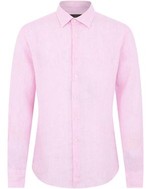 Slowear Linen Striped Shirt - Pink