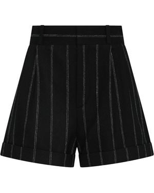 The Mannei Wool Shorts - Black