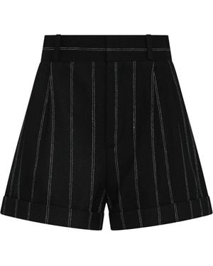 The Mannei Wool Shorts - Black
