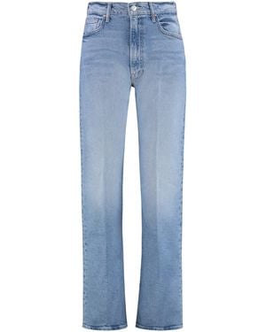 Mother The Lasso 5-Pocket Straight-Leg Jeans - Blue