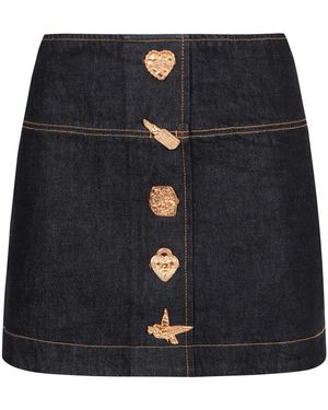 Zimmermann Minigonna in denim - Nero