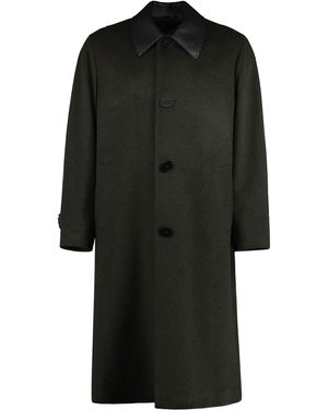 Fendi Wool And Alpaca Coat - Black