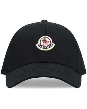 Moncler Cappello da baseball in gabardine - Nero