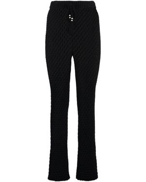 Alanui Knitted Trousers - Black