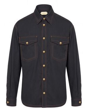 Versace Long Sleeve Shirt - Blue