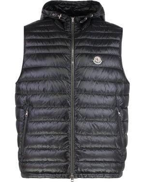 Moncler Orant Padded Vest With Hood - Black