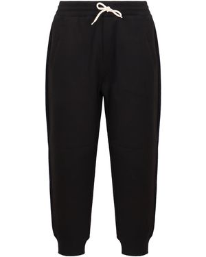 Emporio Armani Knitted Track-Pants - Black