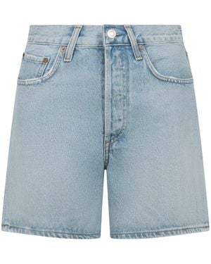 Agolde V-Waist Shorts - Blue