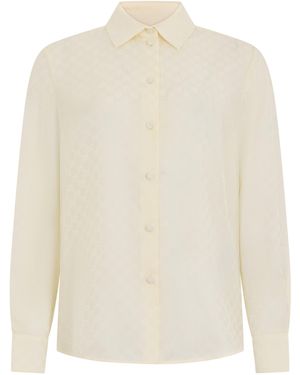 Gucci Light Shirt With Monogram - White