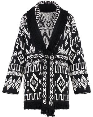 Alanui Cardigan Jungle Beat - Nero
