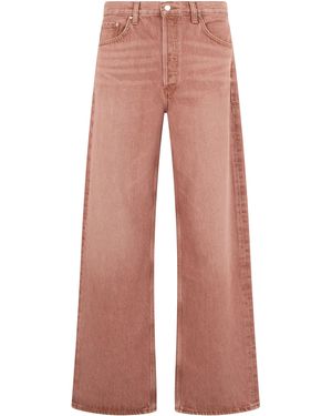 Agolde Loose Denim Jeans - Pink