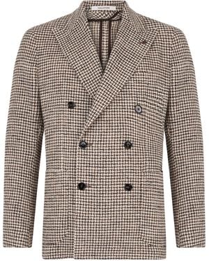 Tagliatore Double-Breasted Jacket - Brown