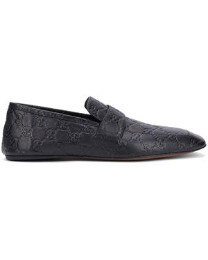 Gucci Leather Moccasin - Black