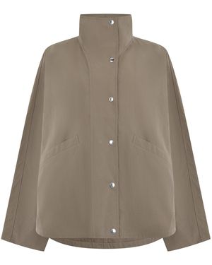 TOTEME Windbreaker Parachute Jacket Made Of Fabric - Brown