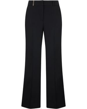 Peserico Flared Pants - Black