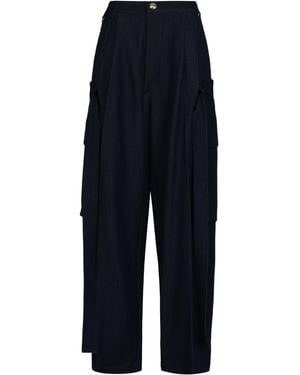 DARKPARK Ruth Cargo Trousers With Removable Long Belt - Blue