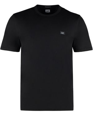 C.P. Company T-shirt in cotone con logo - Nero