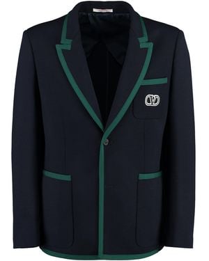 Valentino Garavani Wool Single-breasted Blazer - Black