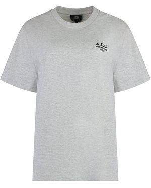 A.P.C. T-shirt Standard Rue Madame - Grigio